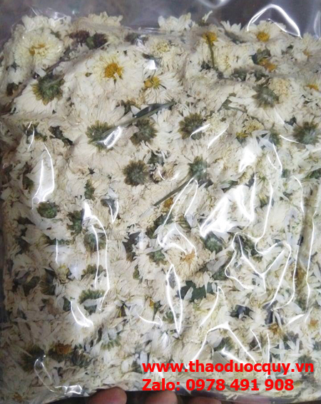 tr&agrave; hoa c&uacute;c trắng